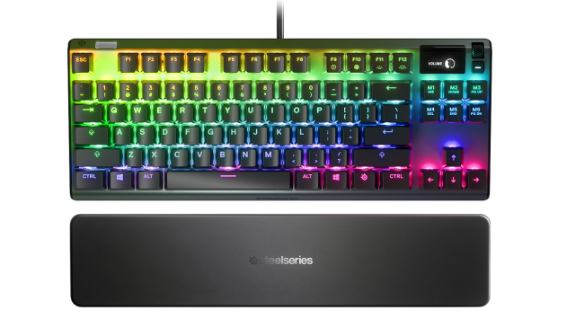SteelSeries Apex 7 TKL Red+QcK Prism Cloth XL