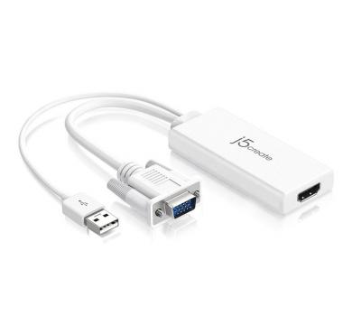 j5create JDA214 VGA to HDMI Video Audio Adapter